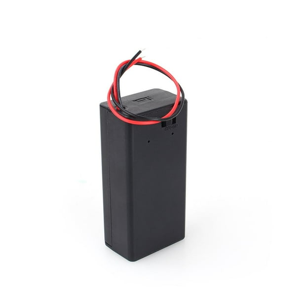 9V Volt PP3 Battery Holder Box DC Case With Wire Lead ON//OFF Switch Cover New PZ
